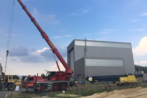 Construction ground in direct vicinity to IWES´ nacelle test stand in Bremerhaven, Germany Construction ground IWES test stand