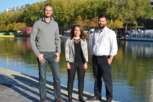 New recruits (left to right): Arnaud Ete, Maud Vachon and David Saint-André Everoze broadens scope in French market