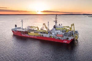 The NordLink cables are installed with the cable-laying vessel C/S Nexans Skagerrak Nexans Skagerrak