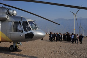 Opening of Siahpoush wind energy farm in Iran Opening Iran wind farm