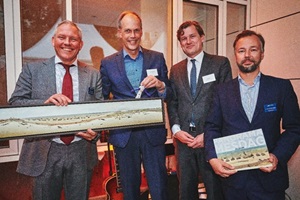 From left to right: Maarten Verjaal (SeaRenergy B.V.), Hans Timmers (NWEA), Laurens Kok (The Hague Business Agency), Dr. Benjamin Vordemfelde (SeaRenergy Germany) SeaRenergy Dutch office