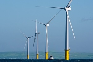 All 116 turbines of the Rampion offshore wind farm are online and feed renewable energy into the grid rampion OWF