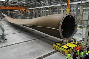 LM Wind Power manufactures its first wind turbine blade beyond 100 meters LM Wind Power LM 107