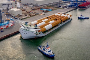All 20 foundation monopiles of the Formosa 1 Phase 2 offshore wind farm (OWF) have left the EEW SPC yard in Germany onboard of two heavy load transport vessels Transport monopile foundations Formosa Phase 2 OWF