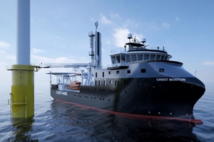 Crowley and Esvagt to partner for the US offshore wind industry Crowley Esvagt SOV render