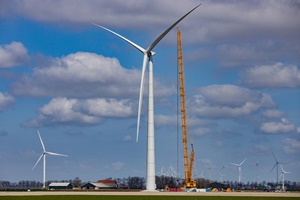 E 160 EP5 E2 prototype installed at test site Wieringenmeer the Netherlands E 160 EP5 E2 successfully installed