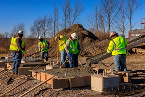 Located in Lewis County, the 104-megwatt Number Three Wind project has already broken ground. Current construction activities include an access road, electrical work, and the installation of foundations for the substation and wind turbines Number Three Wind project