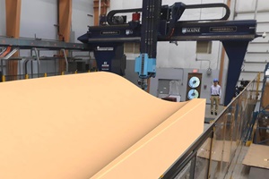 Rendering of a 3D printed wind blade mold segment that will be produced as part of the ASCC's research effort to accelerate wind blade development through additive manufacturing Wind blade mold news feature