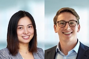 Yiwen Lu (left) and Max Peel join RCG’s floating wind team Yiwen Lu and Max Peel