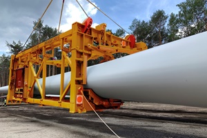 Certex's wind turbine blade lifting system Certex's wind turbine blade lifting system