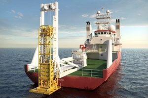 Kenzfigee delivers launch & recovery system to Fugro KenzFigee built Blue Snake of Fugro