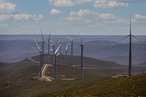 Turbines at Red Rocket’s Roggeveld Wind Farm in South Africa Turbines at Roggeveld Wind Farm 300 200