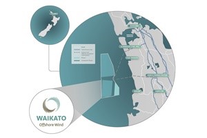 First offshore wind project planned for South Auckland-Waikato New Zealand Waikato Map offshore Map