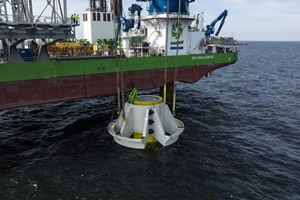 Steel collars installed at RWE’s Kaskasi offshore wind farm steel collars installed at Kaskasi offshore wind farm