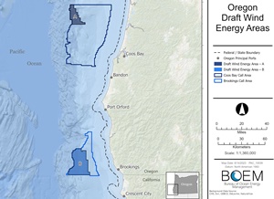 BOEM identifies draft wind energy areas offshore Oregon BOEM identifies draft wind energy areas offshore Oregon