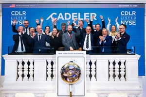 . On December 21, Cadeler rang the bell at the New York Stock Exchange as one entity, marking the new listing and the completion of the combination of Eneti and Cadeler Cadeler OB Photo ACJ 20231221 PRESS 3 2