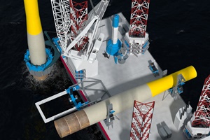 Huisman to equip Seaway7 jack-up vessel Seaway Ventus with monopile installation spread Seaway7 MonopileInstallationSpread 2