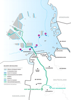 Spatial planning procedure for BalWin1 and BalWin2 is completed 03 Karte BW1 2 ohne BW4 DW4 Trassenverlauf