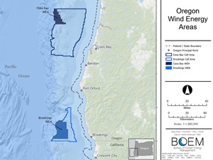 BOEM finalises Oregon wind energy areas Oregon wind energy areas