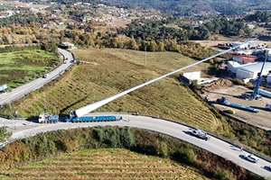 Road transport of blades