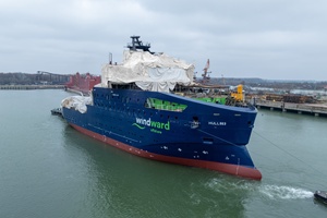 Windward Athens”, the first of the four CSOVs, has launched at Vard Shipyards Romania - Tulcea on the 10th of February 2025 Windward Athens