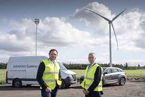 Andreas Nauen CEO SGRE (right) and Jakob Krogsgaard CEO Everfuel Andreas Nauen CEO SGRE Jakob Krogsgaard CEO Everfuel