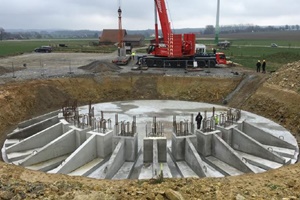 The foundation consists of individual parts which are prefabricated under controlled conditions Anker foundation