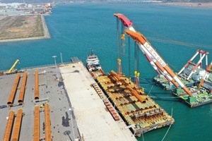 First batch of pin piles loaded for TPCs offshore wind farm in Taiwan First load out of pin piles in South Korea