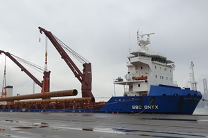 Formosa 2 first pin piles arrive in Taiwan Formosa 2 first pin piles arrive in Taiwan