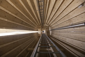 The first wooden tower from Modvion has been erected in Sweden Modvion wooden tower