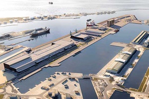 Construction of an offshore wind turbine manufacturing plant in France lehavre Vinci GTM Siemens Gamesa