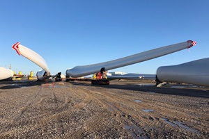 Mammoet transports 94 metre long wind blades mammoet siemens gamesa